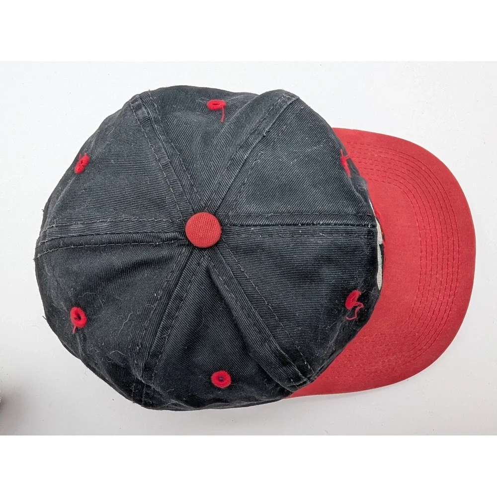 Vintage Coca-Cola Polar Bear Snapback Hat Black Red Embroidered Logo Cap